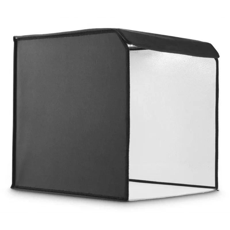 Mini studio fotografico HAMA box pieghevole con ring light LED 50×50 cm, modello 00004664