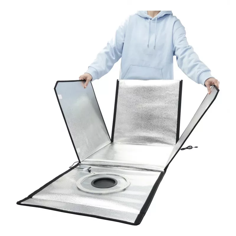 Mini studio fotografico HAMA box pieghevole con ring light LED 50×50 cm, modello 00004664