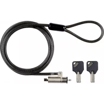 eSTUFF GLB220101 cavo di sicurezza nero 1,8 m
