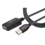 Techly IUSB-REP220TY3 cavo USB USB 2.0 20 m USB A nero