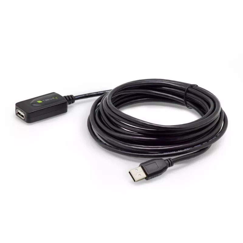 Techly IUSB-REP220TY3 cavo USB USB 2.0 20 m USB A nero