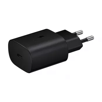 Caricabatterie da parete Samsung EP-TA800XBEGEU 25W USB-C ricarica rapida, adattatore AC compatto