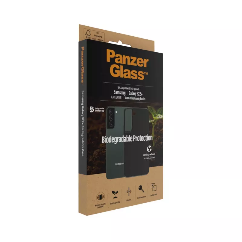 Custodia PanzerGlass Samsung Galaxy S22 Plus Nero Biodegradabile