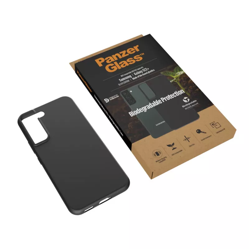 Custodia PanzerGlass Samsung Galaxy S22 Plus Nero Biodegradabile