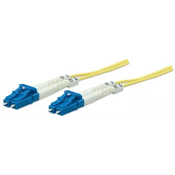 Cavo patch in fibra ottica Intellinet, OS2, LC/LC, 5 m, giallo, duplex, singlemode, 9/125 µm, LSZH, fibra, garanzia a vita