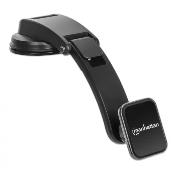 Supporto universale da cruscotto Manhattan per auto con supporto magnetico per smartphone, uso orizzontale o verticale, nero, garanzia tre anni
