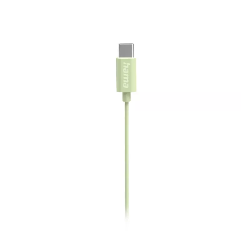 Hama Curly Headset con filo In-Ear chiamate/musica USB Type-C verde chiaro