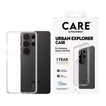Custodia protettiva PanzerGlass CARE by Urban Explorer Case per Samsung Galaxy S26 Ultra, trasparente