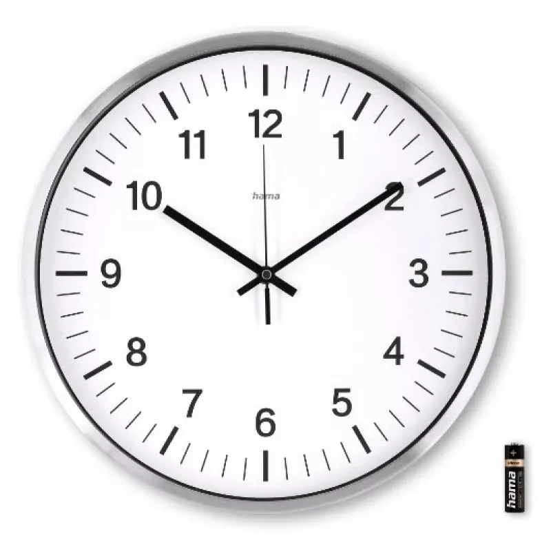 Hama Java radiosveglia rotonda argento