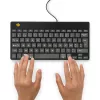 R-Go Tools tastiera ergonomica R-Go Compact Break, tastiera compatta con software per pause, AZERTY (BE), con filo, nero