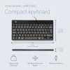 R-Go Tools tastiera ergonomica R-Go Compact Break, tastiera compatta con software per pause, AZERTY (BE), con filo, nero