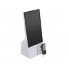 Ergonomic Solutions SKS001-32 SpacePole DuraTilt piastra frontale per Samsung Kiosk, bianca