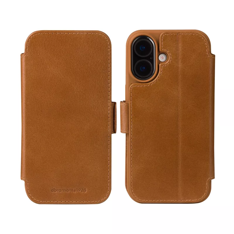 dbramante1928 Copenhagen custodia per cellulare portafoglio tan