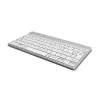 R-Go Tools tastiera ergonomica R-Go Compact Break, tastiera compatta con software per le pause, AZERTY (FR), Bluetooth, bianco
