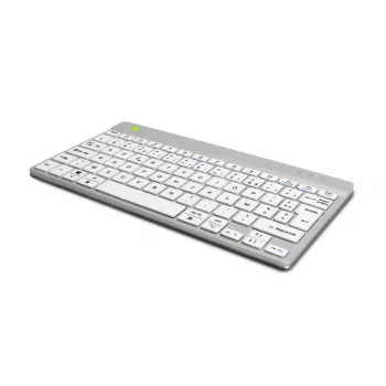 R-Go Tools tastiera ergonomica R-Go Compact Break, tastiera compatta con software per le pause, AZERTY (FR), Bluetooth, bianco