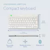 R-Go Tools tastiera ergonomica R-Go Compact Break, tastiera compatta con software per le pause, AZERTY (FR), Bluetooth, bianco