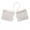 R-Go Tools tastiera ergonomica R-Go Split Break con software per le pause, tastiera ergonomica divisa, AZERTY (FR), Bluetooth, bianco