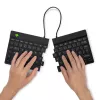 R-Go Tools tastiera ergonomica R-Go Split Break con software per le pause, tastiera ergonomica divisa, AZERTY (FR), Bluetooth, nero