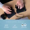 R-Go Tools tastiera ergonomica R-Go Split Break con software per le pause, tastiera ergonomica divisa, AZERTY (FR), Bluetooth, nero
