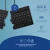 R-Go Tools tastiera ergonomica R-Go Split Break con software per le pause, tastiera ergonomica divisa, AZERTY (FR), Bluetooth, nero