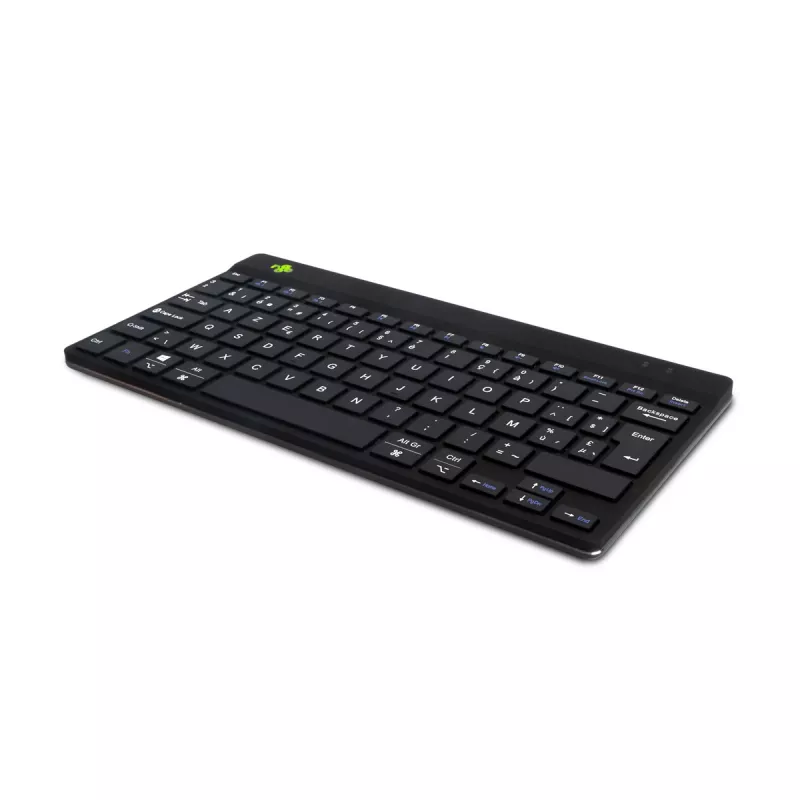 R-Go Tools tastiera ergonomica R-Go Compact Break, tastiera compatta con software per le pause, AZERTY (BE), Bluetooth, nero