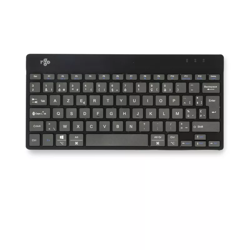 R-Go Tools tastiera ergonomica R-Go Compact Break, tastiera compatta con software per le pause, AZERTY (BE), Bluetooth, nero