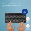 R-Go Tools tastiera ergonomica R-Go Compact Break, tastiera compatta con software per le pause, AZERTY (BE), Bluetooth, nero