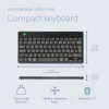 R-Go Tools tastiera ergonomica R-Go Compact Break, tastiera compatta con software per le pause, AZERTY (BE), Bluetooth, nero