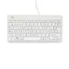 R-Go Tools tastiera ergonomica R-Go Compact Break, tastiera compatta con software per le pause, AZERTY (BE), con filo, bianco