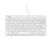 R-Go Tools tastiera ergonomica R-Go Compact Break, tastiera compatta con software per le pause, AZERTY (BE), con filo, bianco