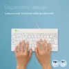 R-Go Tools tastiera ergonomica R-Go Compact Break, tastiera compatta con software per le pause, AZERTY (BE), con filo, bianco