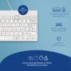 R-Go Tools tastiera ergonomica R-Go Compact Break, tastiera compatta con software per le pause, AZERTY (BE), con filo, bianco