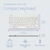 R-Go Tools tastiera ergonomica R-Go Compact Break, tastiera compatta con software per le pause, AZERTY (BE), con filo, bianco