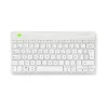 R-Go Tools tastiera ergonomica R-Go Compact Break, tastiera compatta con software per le pause, AZERTY (BE), Bluetooth, bianco