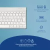 R-Go Tools tastiera ergonomica R-Go Compact Break, tastiera compatta con software per le pause, AZERTY (BE), Bluetooth, bianco