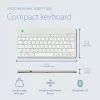 R-Go Tools tastiera ergonomica R-Go Compact Break, tastiera compatta con software per le pause, AZERTY (BE), Bluetooth, bianco