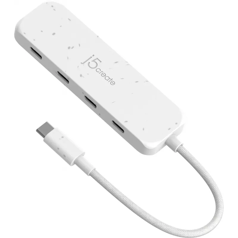j5create hub USB-C a 4 porte Type-C Gen 2 ecologico