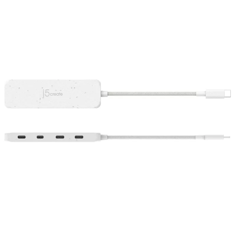 j5create hub USB-C a 4 porte Type-C Gen 2 ecologico