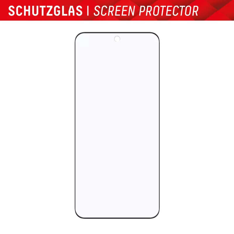 Protezione display e.v.i. Displex Full Cover (10H) per Xiaomi 14 Pro, vetro temperato, cornice di montaggio Eco, nero/trasparente