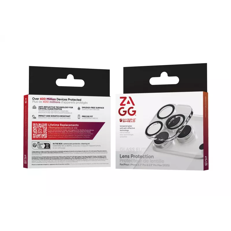 Protezione per lenti della fotocamera InvisibleShield Glass Elite per Apple iPhone 17 Pro/Pro Max