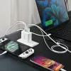 Caricabatterie j5 create 70W GaN USB-C a 4 porte — per interni, alimentato in CA, compatibile universalmente, bianco