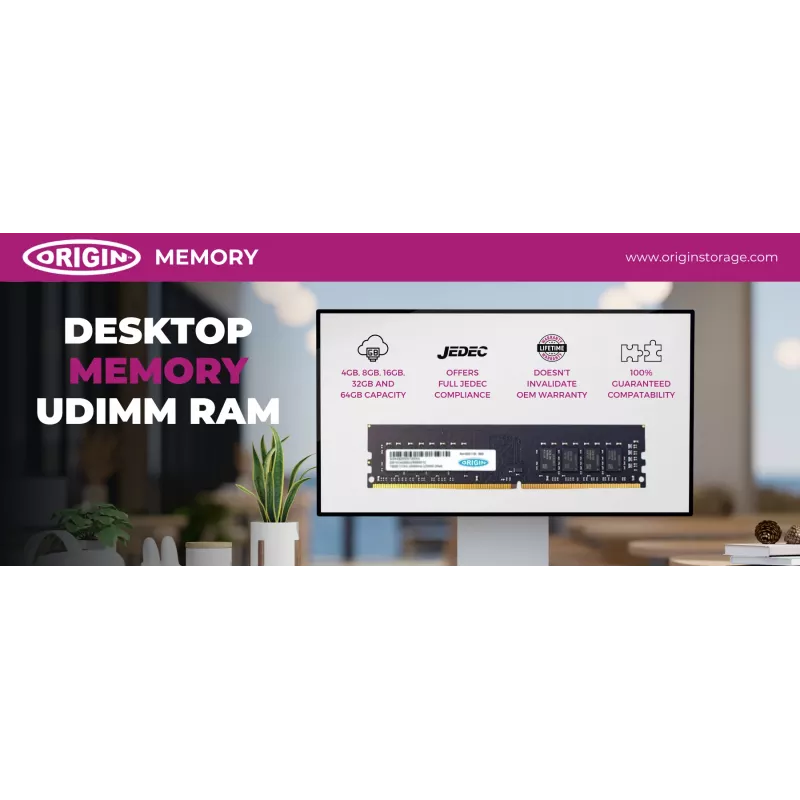 Origin Storage 4GB DDR3 1600MHz UDIMM 1Rx8 Non-ECC 1,35V
