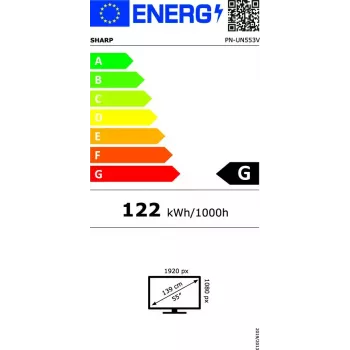 Display LCD per interni Sharp PN-UN553V 55