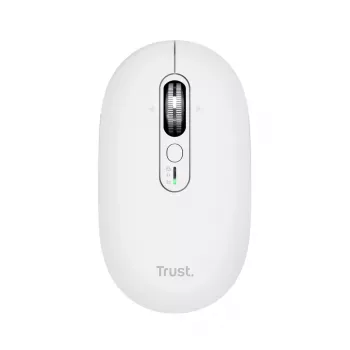 Mouse da ufficio wireless TRUST Seron sottile Multi – ambidestro, RF + Bluetooth, ottico 3200 DPI, 7 tasti, bianco