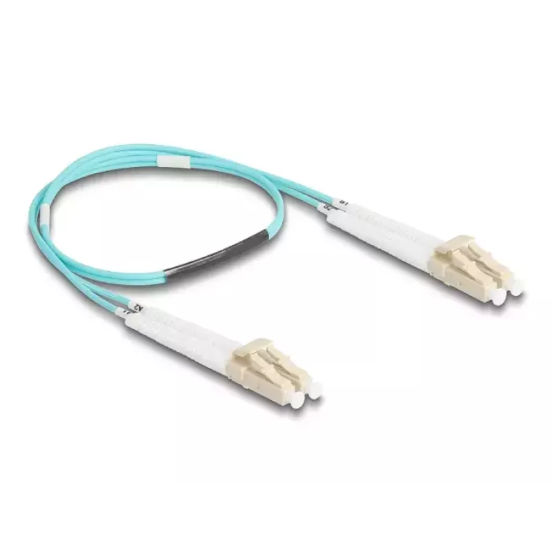 Cavo in fibra ottica DeLOCK 88078 LC duplex su LC duplex OM3 0,5 m