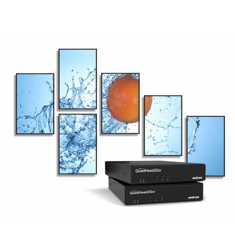 Matrox QuadHead2Go Q185 multi-monitor controller appliance / Q2G-DP4K2