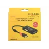 Delock 62902 adattatore da DisplayPort 1.2 a VGA / HDMI / DVI, 4K, passivo, nero