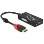 Delock 62902 adattatore da DisplayPort 1.2 a VGA / HDMI / DVI, 4K, passivo, nero