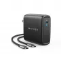Targus HyperJuice HJG100EU caricatore GaN da 100 W, porta singola, EU, 2 m, nero