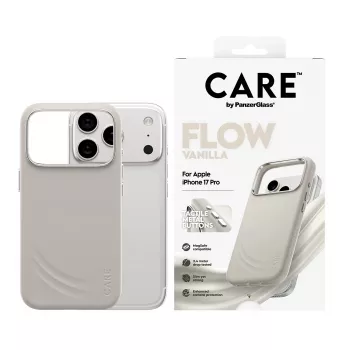 PanzerGlass CARE™ by ® Flow Case Vanilla compatibile MagSafe iPhone 17 Pro